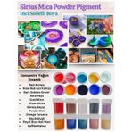 Epoksi Reçine Mum Boya Mica Powder (Inci Sedefli Pigment) 10 Renk Set 10X5GR