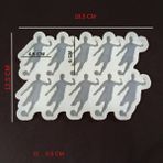 Epoksi Reçine Silikon Kalıp Çoklu Futbolcu Figür Anahtarlık Magnet Kalıbı 1. Kalite Hb13065-0008