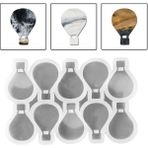 Epoksi Silikon Kalıp Çoklu Kapadokya Balonu Magnet Dolap Süsü Kalıbı 10 Lu 6.8 cm - Standart