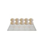 Epoksi Silikon Kalıp Çoklu Magnet Kalıbı Düz Yuvarlak Seri Döküm Kalıbı 5 CM 10 Lu
