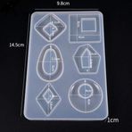 Epoksi Silikon Kalıp Onlu Kalıp Balık Ve Yıldızlı 15X10.5 CM E294