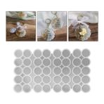 Epoksi Silikon Kalıp Tırtıklı Geode Anahtarlık Kalıbı 4.8 CM 40 Lı