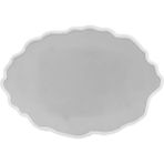 Epoksi Silikon Kalıp Yerli Nişan ve Söz Tepsi Kalıbı Oval Düzensiz Dalgalı 23X36 cm - Standart