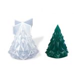 Epoksi Silikon Kalıp Yılbaşı Ağacı Kristal Kalıp 6 CM X 5 CM