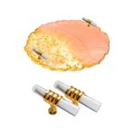 Epoksi Tepsi Kulpu Cam Kulp T Model 2 Adet Gold