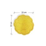 Epoksimax Çiçek Desenli Tepsi Silikon Kalıp - Epoksi Döküm Için Premium Seri Silikon - 22cm