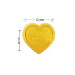 Epoksimax Kalp Bardak Altlığı Silikon Kalıp - Epoksi Döküm Için Premium Seri Silikon 12CMX8CM