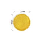 Epoksimax Yuvarlak Tepsi - Dalga Kenar 22CM - Epoksi Reçine Döküm Çalışmaları Için Premium Seri Silikon Kalıp