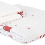 Eponj Home Çift Kişilik Geyik Bordo Mature Nevresim Seti