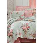 Eponj Home Doğal Pike Baskılı Battal 220x230cm Alanur Mint