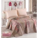 Eponj Home Doğal Pike Baskılı Çift Kişilik Urla Bej 200 x 235 cm