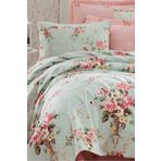 Eponj Home Doğal Pike Baskılı King 240x230cm Alanur Mint