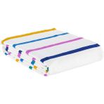 Eponj Home Doğal Pike Baskılı Tek Kişilik Funny Sarı-Lila - Sarı - Lila - 160 x 235 cm