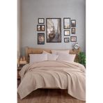 Eponj Home Ecocel Pike Örtü Çift Kişilik 200x230cm Karde Koyu Bej