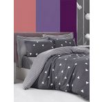 Eponj Home EP-025993 Üçgen Gri Mature Çift Kişilik Nevresim Takımı