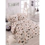 Eponj Home Kapitone Yatak Örtüsü Seti Çift Kişilik Havhav Krem - 210 x 220 cm
