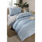 Eponj Home Nevresim Takımı Tek Kişilik Solid A.Mavi-Gri - A.Mavi - Gri - 160 x 220 cm