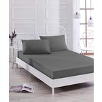 Eponj Home Paint Füme Lastikli Çift Kişilik Çarşaf Seti