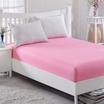 Eponj Home Pembe Lastikli Çift Kişilik Çarşaf