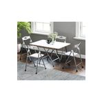 Eportatif 60x90 Beyaz Katlanır Masa Ve 4 Adet Sandalye Seti 1129