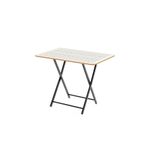 Eportatif Katlanır 4 Kişilik Bahçe Masası Bistro Masa 55x90 Beyaz 1425