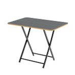 Eportatif Katlanır 4 Kişilik Bahçe Masası Bistro Masa 55x90 Füme 1426 Antrasit