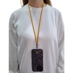 Epro Tüm Telefon Kılıflarına Uyumlu Ayarlanabilir Boyun Ipi Boyun Askı Ipi Telefon Askı Ipi Kartlık - Hardal