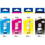 Epson 112 Ecotank L6580 L15180 L6570 M15140 L6550 L6490 L6460 L15160 L15150 L11160 Muadil Mürekkep Seti