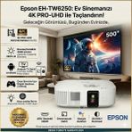 Epson 2800 Lümen Android 4K Projeksiyon Cihazı - Beyaz