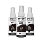 Epson 664 C13T664 EcoTank L386 Siyah Mürekkep Seti
