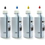 Epson Ecotank L200, Epson Ecotank L210 Yazıcı Uyumlu 1 Litrelik 4 Renk Universal Mürekkep Seti - Sarı - Mavi - Siyah - Kırmızı