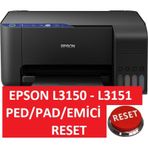 Epson L3150 - L3151 - L3110 Ped/Pad/Emici Dolu Reset