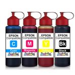 Epson L4160 için Mürekkep Seti (4x500 ml) 15000 Sayfa Baskı