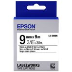 Epson Lk-3Wbw Güçlü Yapışkanlı Beyaz Üzeri Siyah 9Mm 9Metre Etiket