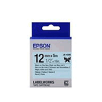 Epson LK-4SBE 12 mm Siyah Üzeri Mat Silver 9 m Etiket