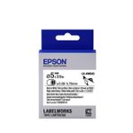 Epson LK-4WBA5 C53S654904 5 mm 2,5 m Isıyla Daralan Siyah Üzeri Beyaz Etiket