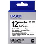 Epson LK-4WBW Strong Siyah-Beyaz 12 mm 9 m Etiket