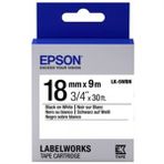Epson Lk-5wbn Standart Siyah-Beyaz 18 mm 9 metre Etiket