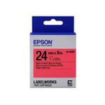Epson LK-6RBP Kırmızı Üzerine Siyah Etiket