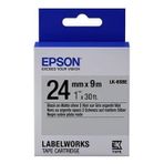 Epson Lk-6Sbe Gümüş Üzeri Siyah 24Mm 9Metre Etiket