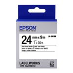 Epson LK-6WBN Siyah-Beyaz 24 mm 9 m Etiket