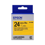 Epson Lk-6ybp Pastel Siyah-Sarı 24 mm 9 m Etiket