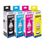 Epson T664 4 Renk L100 Muadil Mürekkep Seti
