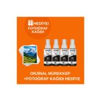 EPSON T664 Ecotank L200 Orjinal 4'lü Siyah Mürekkep 14u1748