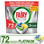 EPyB8tcilr Fairy Platinum 72 Yıkama Bulaşık Makinesi Deterjanı Kapsülü Limon Kokulu
