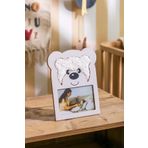 Eq deco Sevimli Teddy Kumaş Detaylı Fotoğraf Çerçevesi Ayı Figürlü Fotoğraf Çerçevesi Çocuk Odası