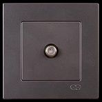 EQONA METALLIC FUME TEKLI UYDU PRIZ(F KONNEKTOR)(MKZ)