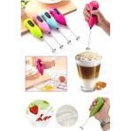 Er-Ev Mini Mikser Kahve Süt Köpürtücü Karıştırıcı Cappucino Mixer Pilli Çırpıcı
