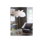 er lighting design Beyaz Deve Kuşu Tüyü Lambader Tüylü Lamba Ve Tüylü Lambader