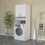 Era Home Banyo ve Alt Üst Çamaşır Makinesi Dolabı Kapaklı Dolap